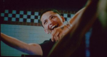 Movie still from “24kGoldn & Lil Tecca - Prada” (2021), directed by John Tashiro – Extreme Close Up shot, Low angle