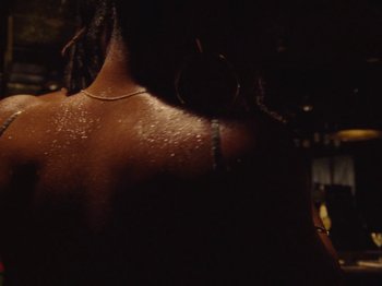Movie still from “Earth, Wind & Fire - You Want My Love” (2021), directed by Andrew Litten – Extreme Close Up shot, High angle
