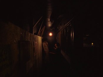 Movie still from “Earth, Wind & Fire - You Want My Love” (2021), directed by Andrew Litten – Extreme Wide shot, High angle