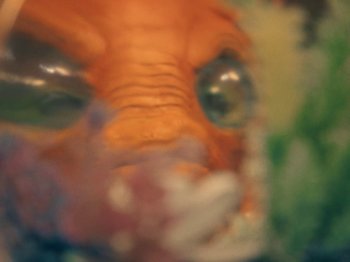 Movie still from “Blue Wilson - Underwater Dance” (2021), directed by Gabriel Jace Long – Extreme Close Up shot, Overhead angle
