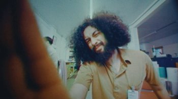 Movie still from “Darryl Kissick - Just A Dream” (2021), directed by Ft. Langley – Extreme Close Up shot, Low angle