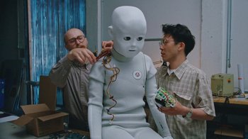 Movie still from “Darryl Kissick - Just A Dream” (2021), directed by Ft. Langley – Medium shot, Over the shoulder angle