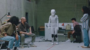 Movie still from “Darryl Kissick - Just A Dream” (2021), directed by Ft. Langley – Wide shot, Over the shoulder angle