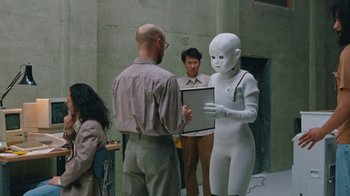 Movie still from “Darryl Kissick - Just A Dream” (2021), directed by Ft. Langley – Medium shot, Over the shoulder angle