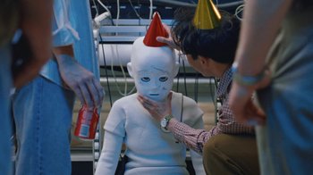 Movie still from “Darryl Kissick - Just A Dream” (2021), directed by Ft. Langley – Close Up shot, High angle