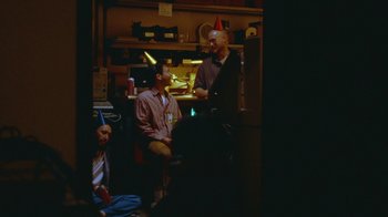 Movie still from “Darryl Kissick - Just A Dream” (2021), directed by Ft. Langley – Medium shot, High angle