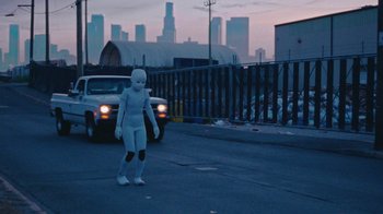 Movie still from “Darryl Kissick - Just A Dream” (2021), directed by Ft. Langley – Wide shot, High angle