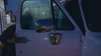 Movie still from “Darryl Kissick - Just A Dream” (2021), directed by Ft. Langley – Extreme Close Up shot, High angle