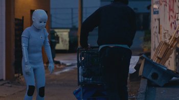 Movie still from “Darryl Kissick - Just A Dream” (2021), directed by Ft. Langley – Medium shot, Low angle