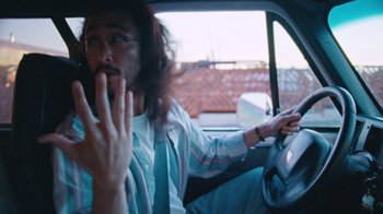 Movie still from “Darryl Kissick - Just A Dream” (2021), directed by Ft. Langley – Close Up shot, Over the shoulder angle