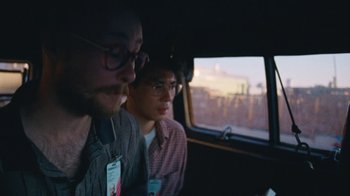 Movie still from “Darryl Kissick - Just A Dream” (2021), directed by Ft. Langley – Close Up shot, Over the shoulder angle