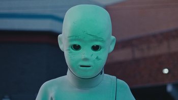 Movie still from “Darryl Kissick - Just A Dream” (2021), directed by Ft. Langley – Close Up shot, Low angle