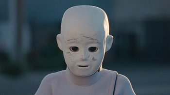 Movie still from “Darryl Kissick - Just A Dream” (2021), directed by Ft. Langley – Close Up shot, Low angle