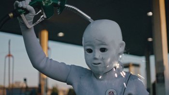 Movie still from “Darryl Kissick - Just A Dream” (2021), directed by Ft. Langley – Extreme Close Up shot, Low angle