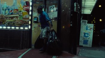Movie still from “Park Hye Jin - Let’s Sing Let’s Dance” (2021), directed by Kevin Lombardo – Wide shot, Low angle