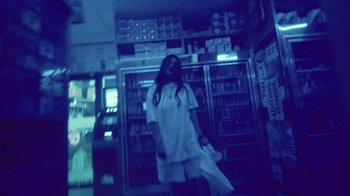 Movie still from “Park Hye Jin - Let’s Sing Let’s Dance” (2021), directed by Kevin Lombardo – Wide shot, Low angle