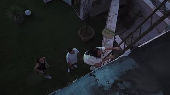 Movie still from “Park Hye Jin - Let’s Sing Let’s Dance” (2021), directed by Kevin Lombardo – Extreme Wide shot, Overhead angle