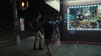 Movie still from “Park Hye Jin - Let’s Sing Let’s Dance” (2021), directed by Kevin Lombardo – Wide shot, Low angle