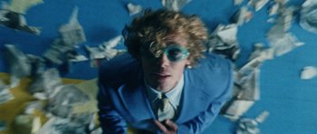 Movie still from “Almost Monday - Cool Enough” (2021), directed by Nico Poalillo – Medium shot, Overhead angle