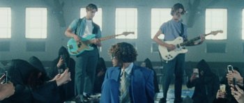 Movie still from “Almost Monday - Cool Enough” (2021), directed by Nico Poalillo – Medium shot, High angle