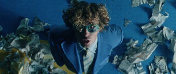 Movie still from “Almost Monday - Cool Enough” (2021), directed by Nico Poalillo – Extreme Close Up shot, Overhead angle