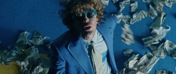 Movie still from “Almost Monday - Cool Enough” (2021), directed by Nico Poalillo – Medium shot, Overhead angle