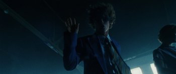 Movie still from “Almost Monday - Cool Enough” (2021), directed by Nico Poalillo – Medium shot, Low angle