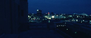 Movie still from “Almost Monday - Cool Enough” (2021), directed by Nico Poalillo – Extreme Wide shot, Low angle