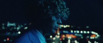 Movie still from “Almost Monday - Cool Enough” (2021), directed by Nico Poalillo – Extreme Close Up shot, Over the shoulder angle