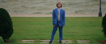 Movie still from “Almost Monday - Cool Enough” (2021), directed by Nico Poalillo – Wide shot, Low angle