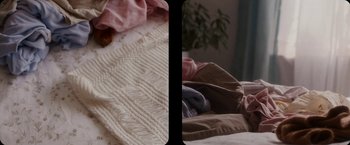 Movie still from “Amanda Sum - Hot Headed Egos” (2021), directed by Hannah Dubois – Extreme Close Up shot, Overhead angle