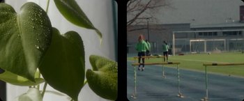 Movie still from “Amanda Sum - Hot Headed Egos” (2021), directed by Hannah Dubois – Extreme Close Up shot, Low angle