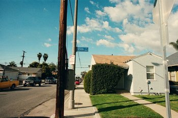 Movie still from “Huey Briss & Nikobeats - Grace Park Legend” (2021), directed by Michael Priestley – Extreme Wide shot, High angle