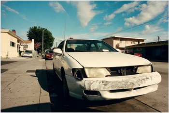 Movie still from “Huey Briss & Nikobeats - Grace Park Legend” (2021), directed by Michael Priestley – Wide shot, High angle