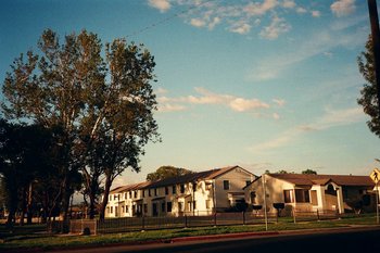 Movie still from “Huey Briss & Nikobeats - Grace Park Legend” (2021), directed by Michael Priestley – Extreme Wide shot, Low angle