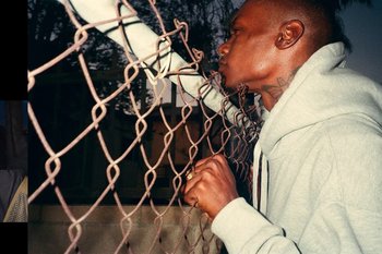 Movie still from “Huey Briss & Nikobeats - Grace Park Legend” (2021), directed by Michael Priestley – Close Up shot, Low angle