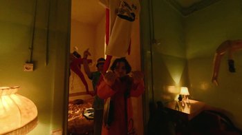 Movie still from “OIO - Przypadkiem” (2021), directed by Łukasz Zabłocki – Medium shot, Low angle