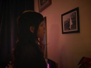 Movie still from “Smoothboi Ezra - Stuck” (2021), directed by Arthur Studholme – Extreme Close Up shot, Over the shoulder angle
