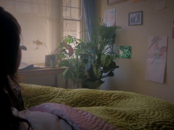 Movie still from “Smoothboi Ezra - Stuck” (2021), directed by Arthur Studholme – Wide shot, High angle
