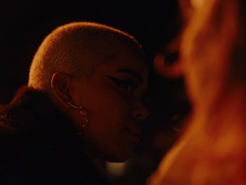 Movie still from “I M U R - Case of You” (2021), directed by Sebastian Hill-Esbrand – Close Up shot, High angle