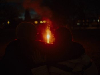 Movie still from “I M U R - Case of You” (2021), directed by Sebastian Hill-Esbrand – Extreme Close Up shot, Low angle