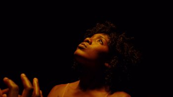 Movie still from “Christian Löffler - Dir Jehova” (2021), directed by Matías Montecinos – Close Up shot, Low angle