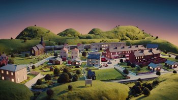 Movie still from “Rag’n’Bone Man - All You Ever Wanted” (2021), directed by Will Hooper – Extreme Wide shot, High angle
