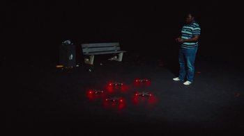 Movie still from “Rag’n’Bone Man - All You Ever Wanted” (2021), directed by Will Hooper – Wide shot, Overhead angle