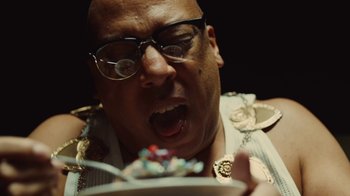 Movie still from “Rag’n’Bone Man - All You Ever Wanted” (2021), directed by Will Hooper – Extreme Close Up shot, Low angle