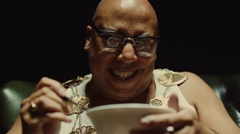 Movie still from “Rag’n’Bone Man - All You Ever Wanted” (2021), directed by Will Hooper – Extreme Close Up shot, Low angle