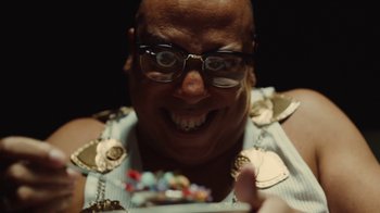 Movie still from “Rag’n’Bone Man - All You Ever Wanted” (2021), directed by Will Hooper – Extreme Close Up shot, Low angle