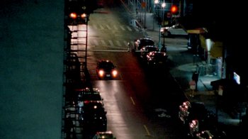 Movie still from “Mallory Merk - Strangers” (2021), directed by Kevin Lombardo – Extreme Wide shot, High angle