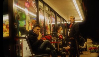 Movie still from “Rudy De Anda - Helado” (2020), directed by Adam Neustadter – Wide shot, Low angle