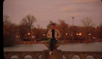 Movie still from “Rudy De Anda - Helado” (2020), directed by Adam Neustadter – Wide shot, High angle
